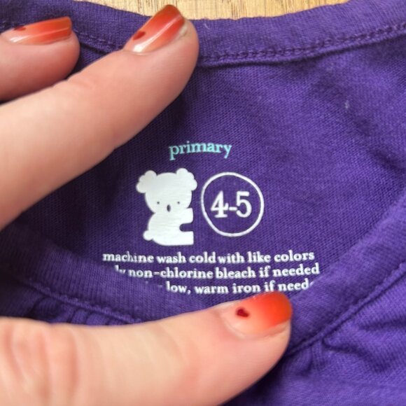 Primary Kids Royal Purple Dress - Picture 2 of 2